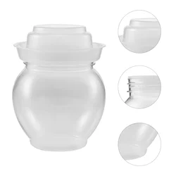 Transparent Pickle Jar Kimchi Sealing Household Clear Bottle Pickling Pot Fermenting Food Kitchen Glass