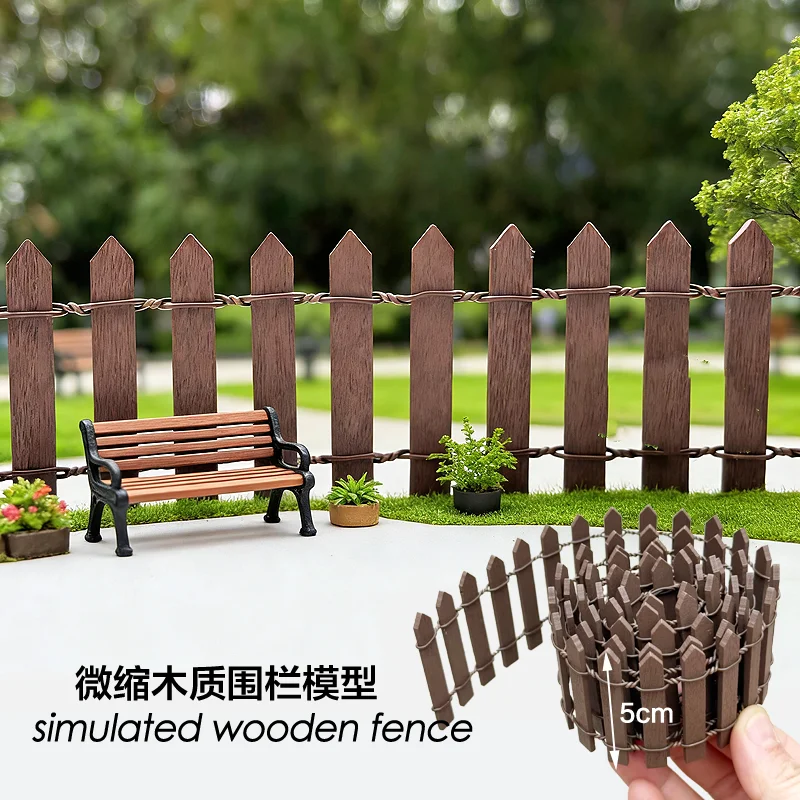 

Имитация деревянного забора 5*90 см, гибкая модель, миниатюрный ландшафтный забор-ограждение для песочницы, сцены, DIY-декораций