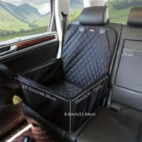 Funda de tela para asiento de coche para perros, acolchada, impermeable, antideslizante, adecuada para aumentar la altura de los asientos en automóviles, camiones y SUV -