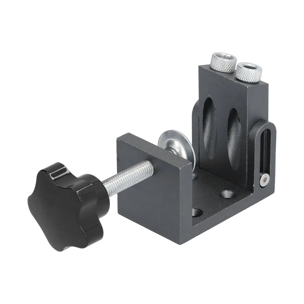 32PCS 15 Degree Oblique Hole Locator Aluminum Alloy Self Tightening Clamp Drill Locator Tool Wear Resistant High Strength