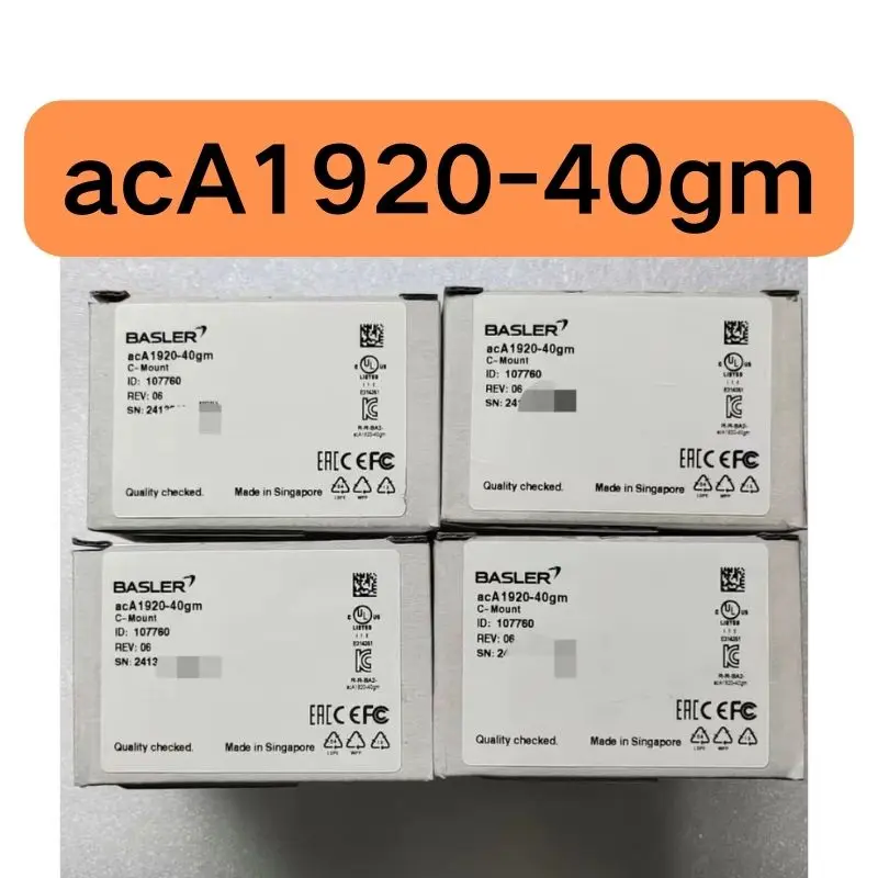 New acA1920-40gm industrial camera quickly shipped