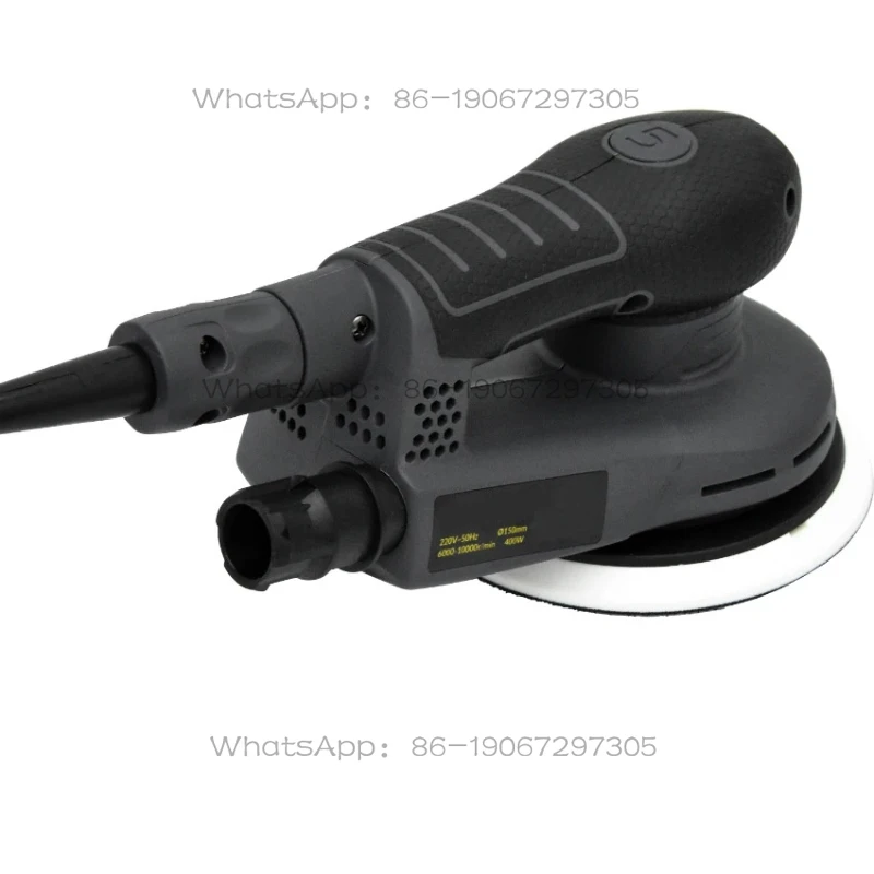Electric Circular Sander Machine Variable Speed Sanding Tools with Hybrid Dust Canister Woodworking Polisher 6 Inch