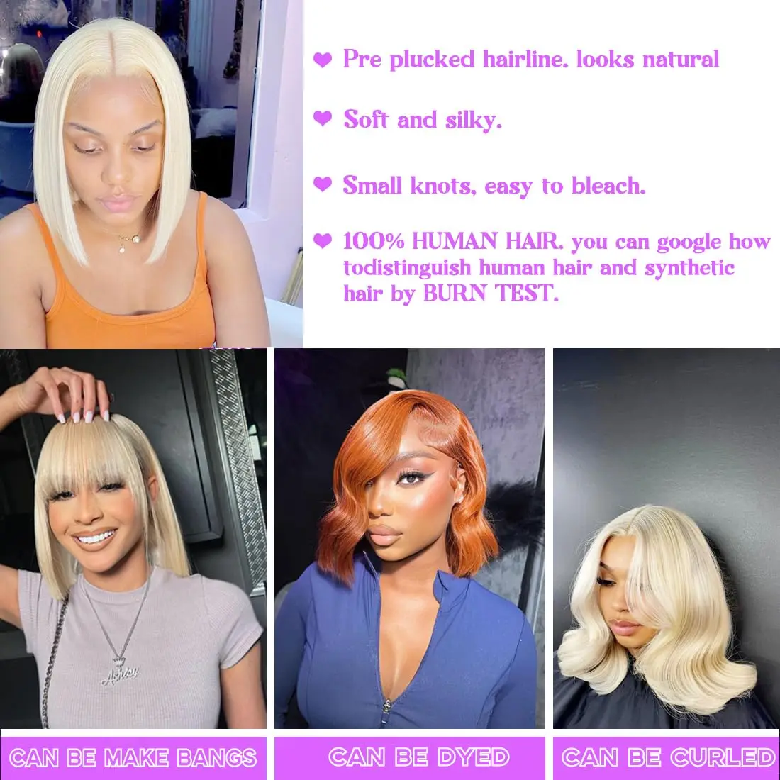 220 الكثافة بوب شعر مستعار 5x5 Hd الدانتيل إغلاق شعر مستعار مستقيم 613 شقراء العسل 100% البرازيلي شعر الإنسان الملونة باروكة من شعر طبيعي للمرأة