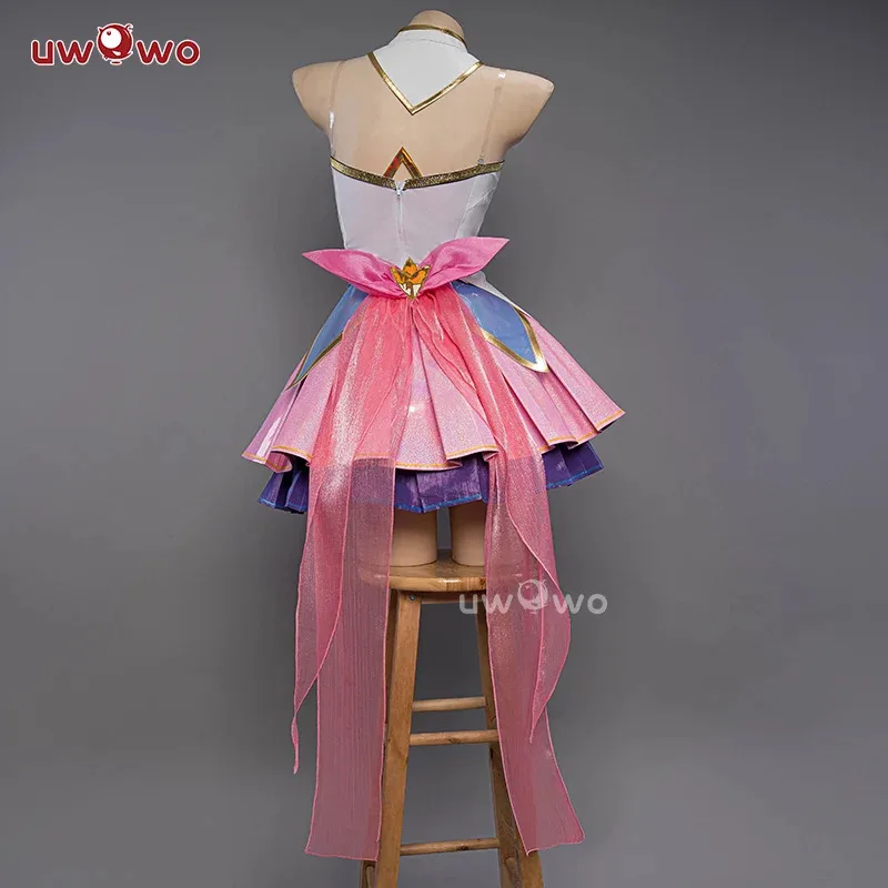 aa124LQIN STOCK UWOWO Kaisa كوسبلاي جامعة الأساطير/LOL: Star Guardian Kai'Sa SG زي Ahri Akali Halloween Co