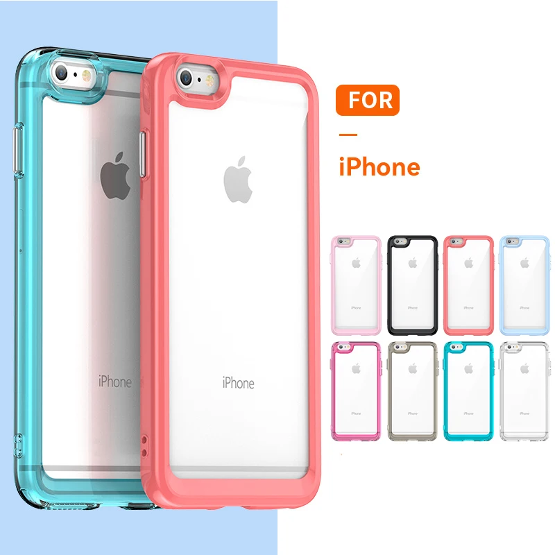 Casing untuk iPhone 6S Plus iPhone 11 13 12 14 Pro Max 7 8 SE 6 7 8 6S Plus Penutup Bening Tahan Benturan Casing Transparan iPhone 6S Plus