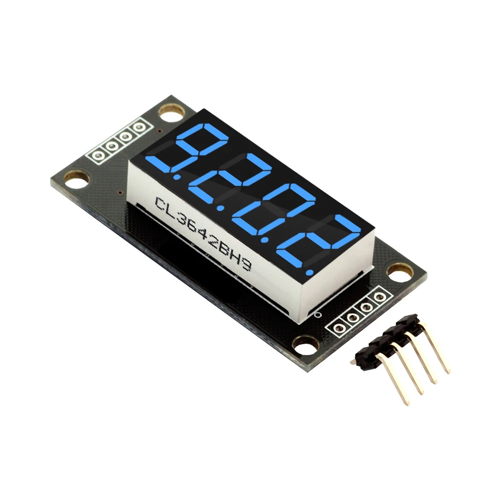 TM1637 modulo Display a LED 4 cifre 7 segmenti 0.36 pollici indicatore orario modulo tubo rosso blu verde giallo bianco per Arduino