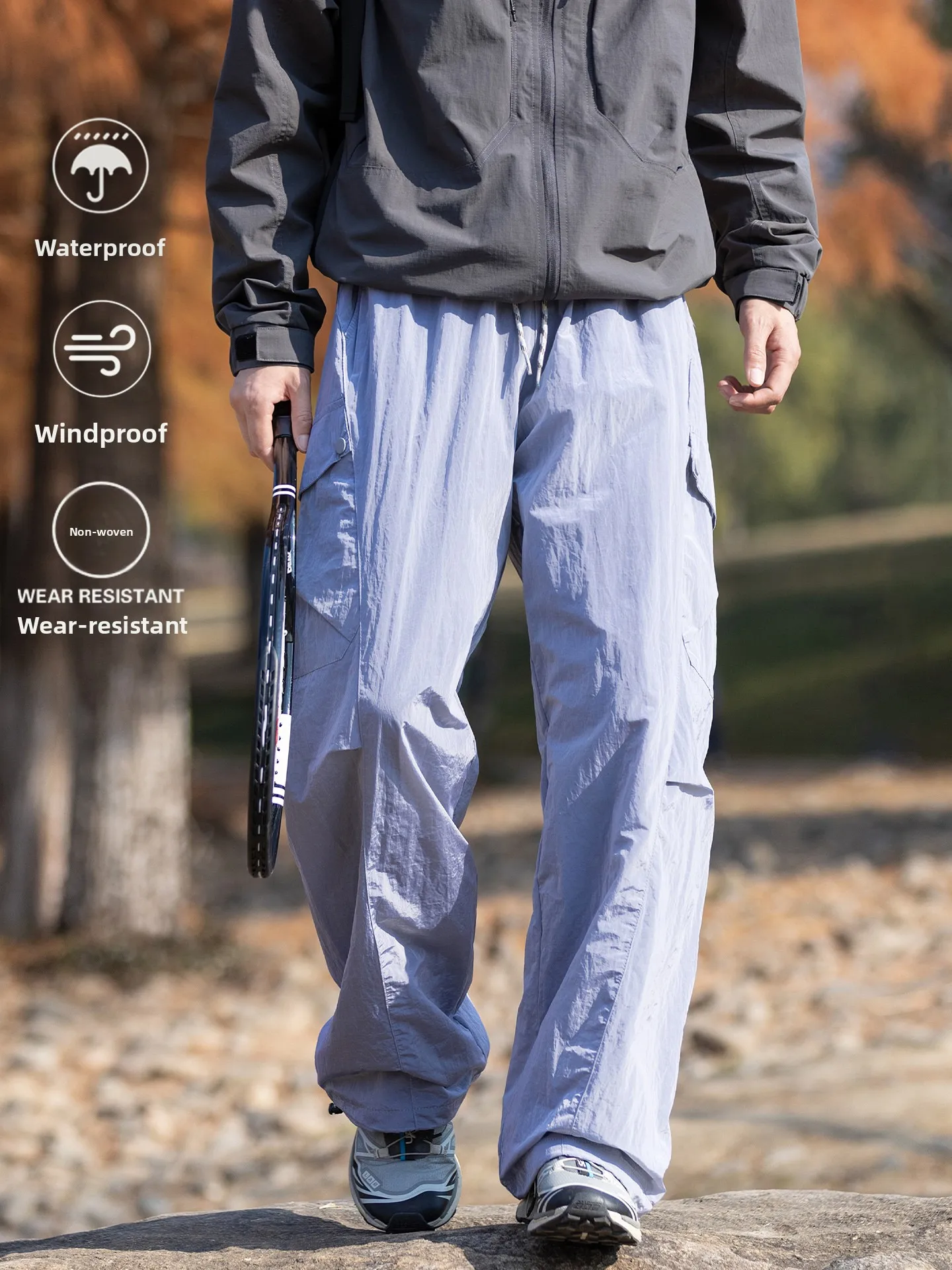 

Outdoor Windproof Waterproof Soft ell Cargo Pants Men Women Casual Hiking Trousers Spring Summer Faion Trend Workwear