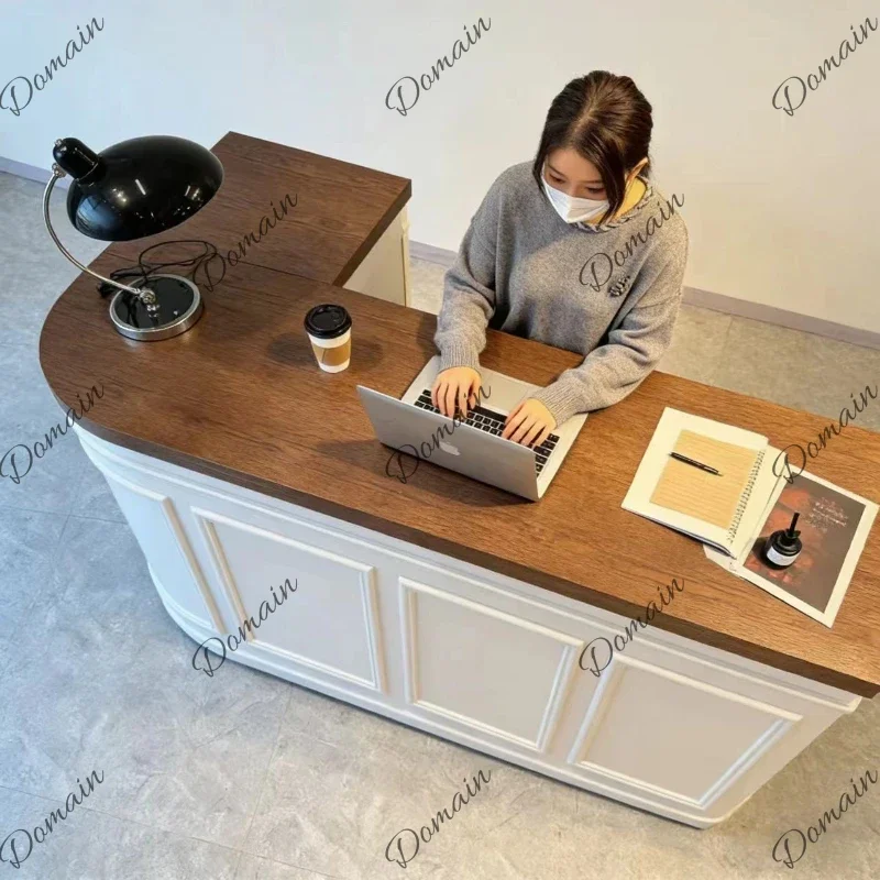 X Minimalist Modern Clothing Store Checkout Counter High End Elegant Design Reception Counter Customer Center Designer Furniture