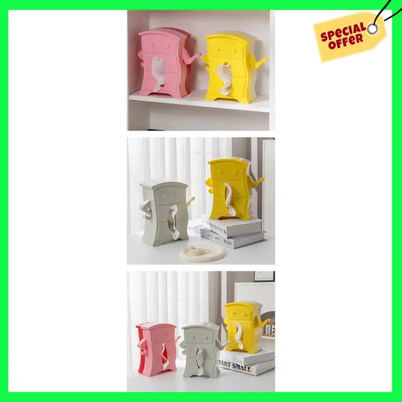 LBER Living Room Desktop Toilet Tissue Box Custom With Elastic Support Wall-Mounted Tissue Storage Box