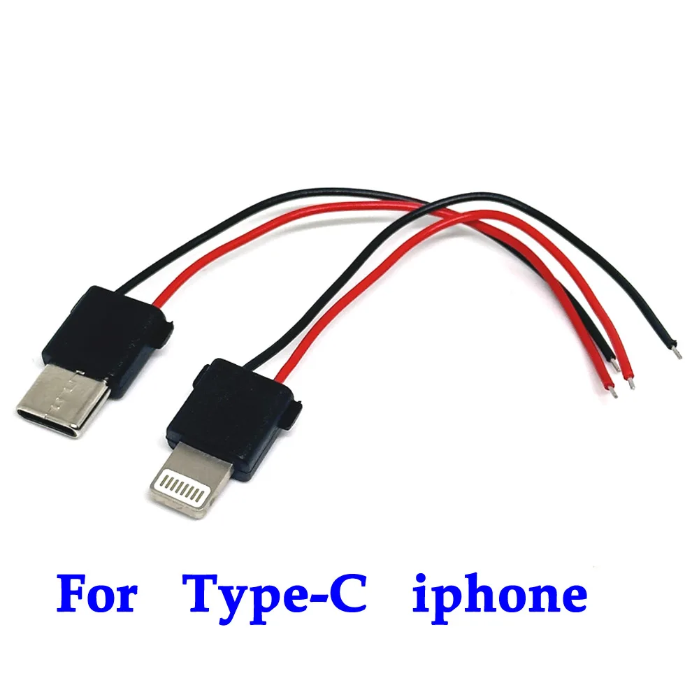 

3A 20V USB 2Pin Type-C 2P soldered male and female cables for cell phone charging