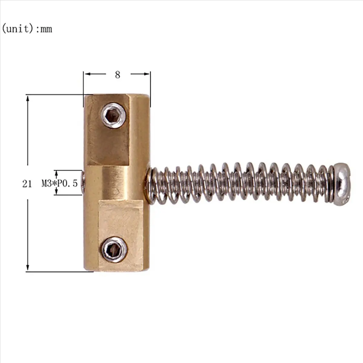 TUREBG Guitar Compensated Bridge Brass Saddles Set 10.8mm Style Bridge Saddle for TL Style 6 Strings Electric Guitar Part,15Pcs