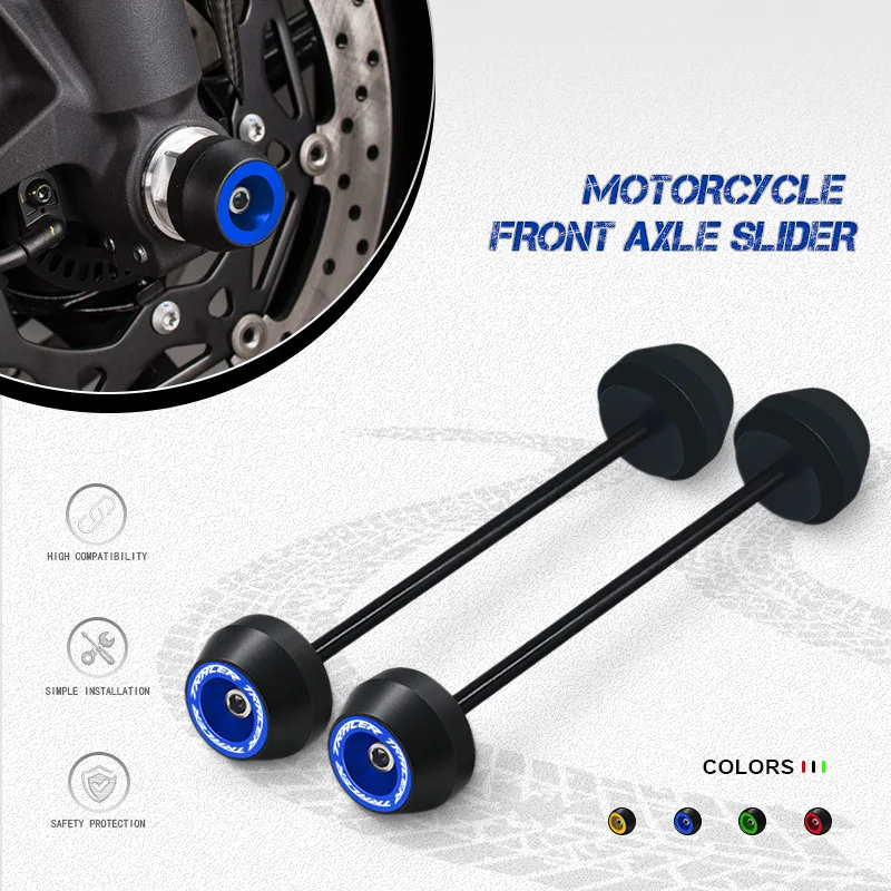 

Motorcycle tracer Front Rear Axle Fork Wheel Crash Slider Protector Pad For TRACER7GT 9GT TRACER700 TRACER900 TRACER700GT 900GT