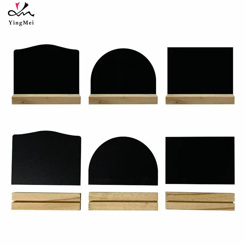 Wooden double-sided small blackboard ornaments chalkboard message board handicrafts home decoration hotel bar writing board