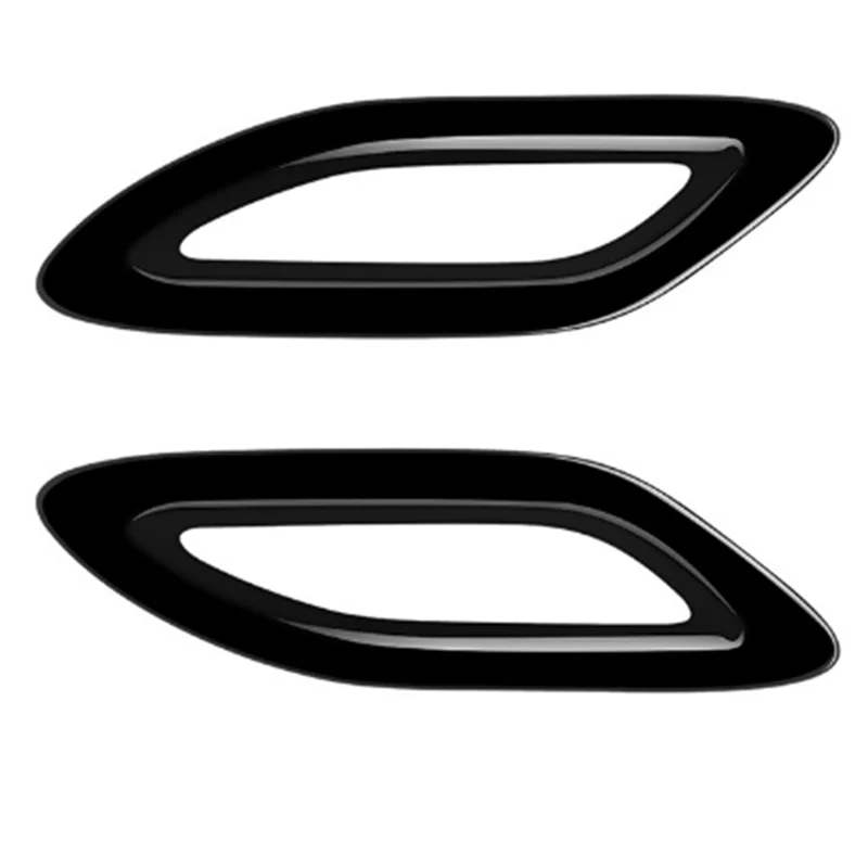 Car Bright Black Rear Tail Fog Light Lamp Frame Cover Trim for Alphard 40 Series 2023+ Car Accessories