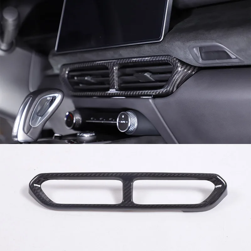 

For Lotus Emira V6 GT4 2021- 2024 Real Carbon Fiber Car Interior Center Console Air AC Vent Panel Cover Trim Accessories