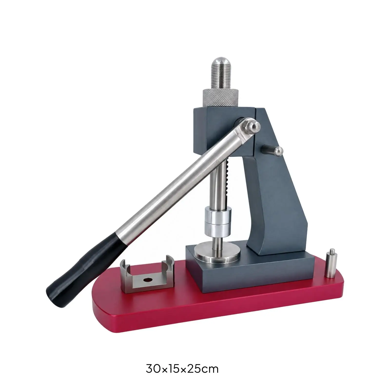 Watchmaker Crystal Press Hand Tool with Adjustable Depth Screw for Watch Repair