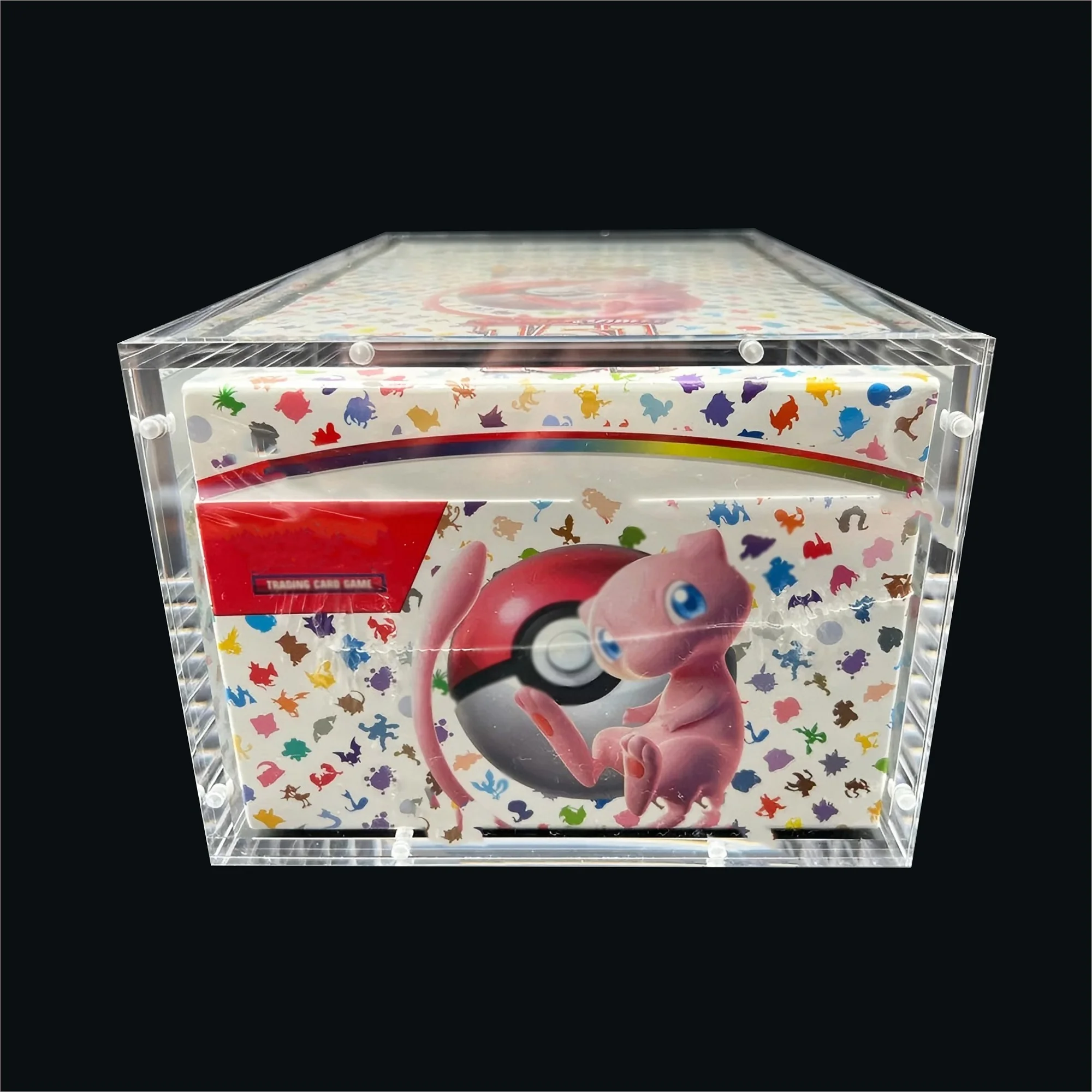 حافظة عرض مغناطيسية من الأكريليك لحزمة معززة (10 حزمة) حافظات عرض شفافة للمقتنيات