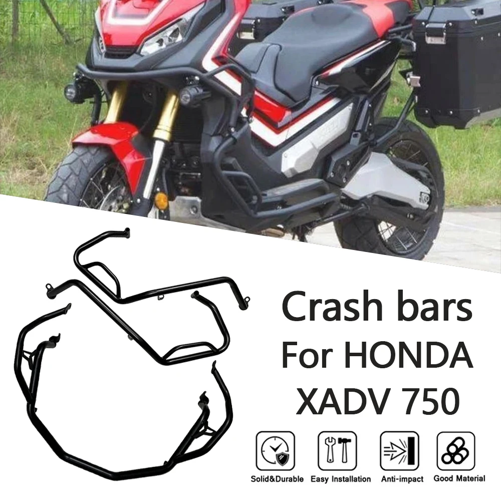 

MTKRACING Crash bars For HONDA XADV 750 2017-2020 Lower Engine Guard Bumper Freeway Crash Bar Buffer Fuel Tank Protector