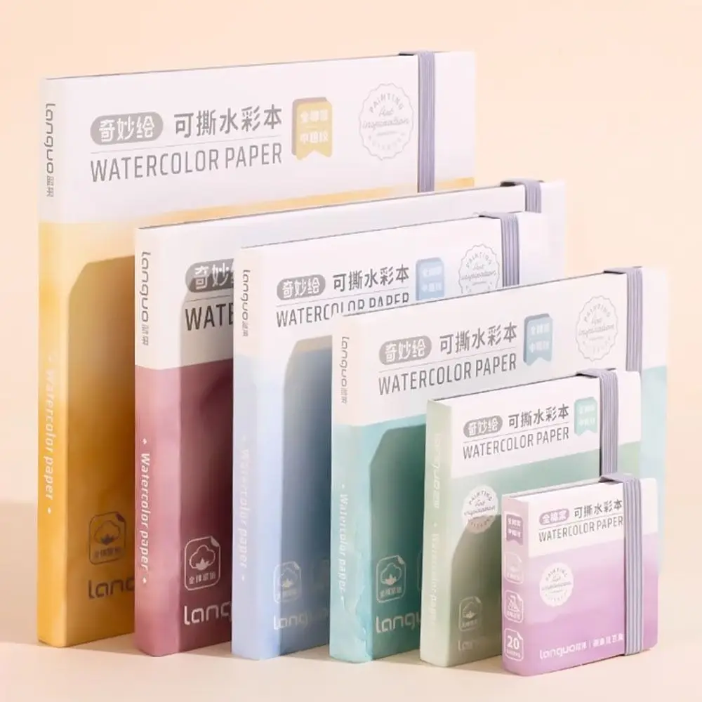 

High-quality Thick Paper Watercolor Book Tearable Inspiration Record Sketchbook Portable Art Supplies Paint Book