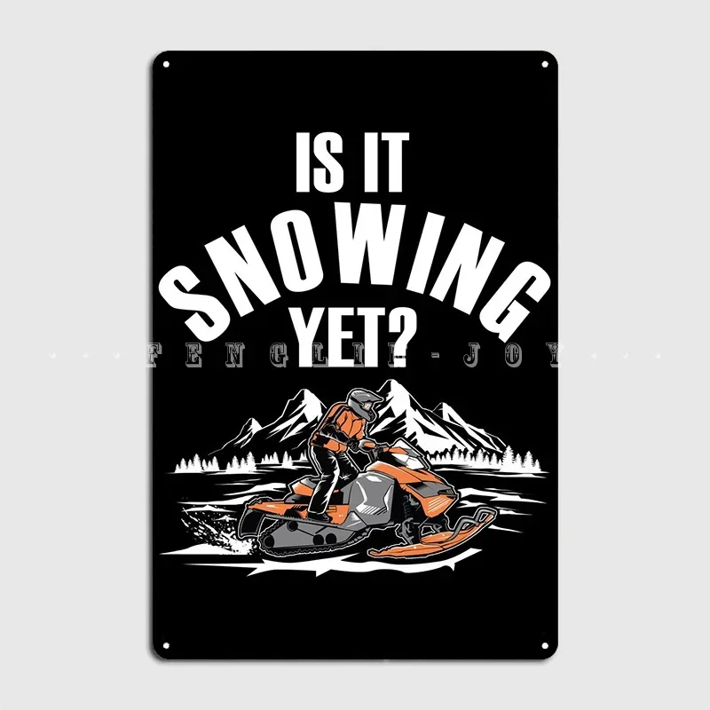 Snowmobile Snow Machine Metal Sign Mural Painting Décor Pub Decoration Tin Sign Poster