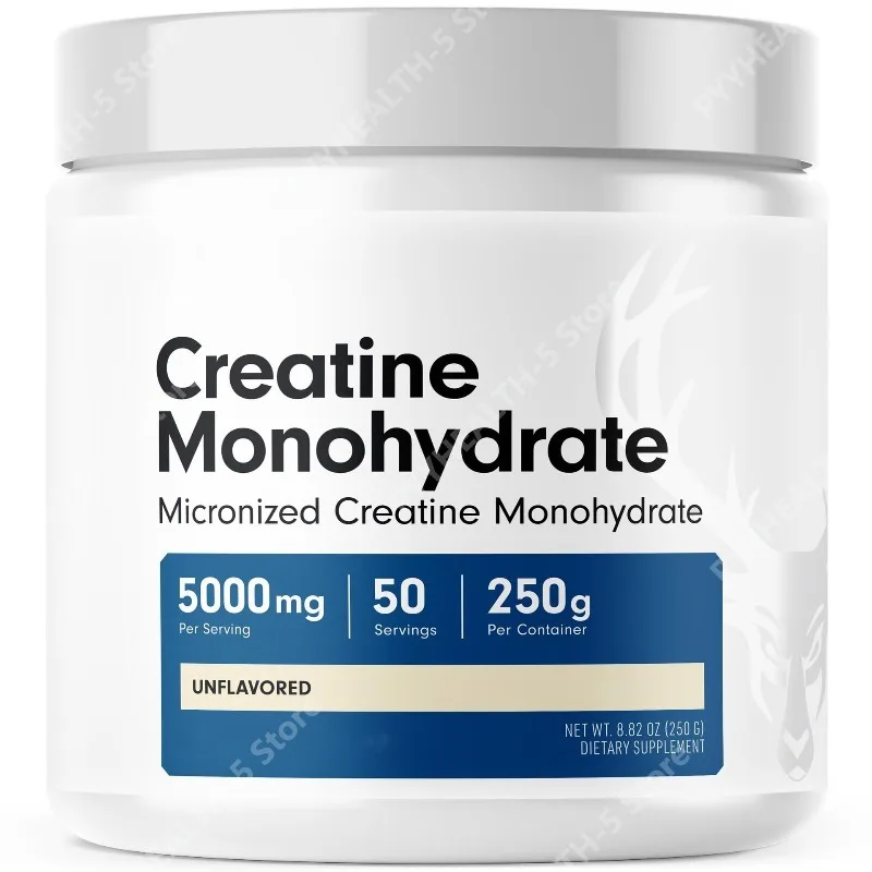 Pure Micronized Creatine Monohydrate for Women and Men - Easy To Mix and Unflavored - 5G Per Serving 250 Grams Per Container