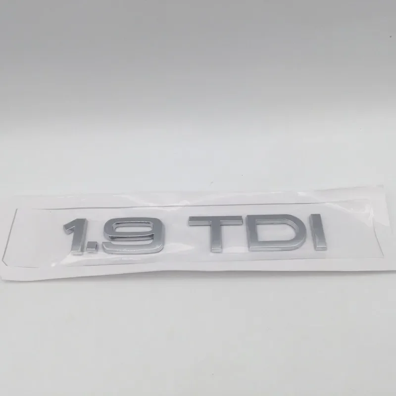 1pcs ABS 1.9 TDI 2.0 TDI 3.0 TDI 4.2 TDI car Letter Fender side Emblem Rear tail trunk badge sticker Decal styling Accessories