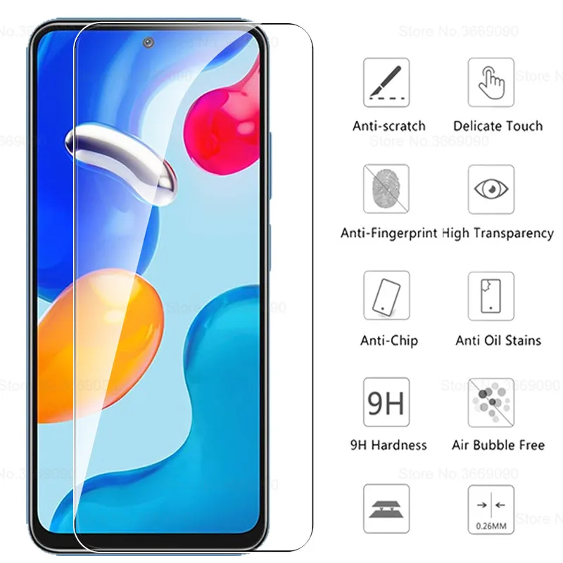 Vidrio Protector para Xiaomi Redmi Note 11 S, Protector de pantalla Global, lente de cámara, película templada, Redmi Note 11 S, Note 11 S, 4G