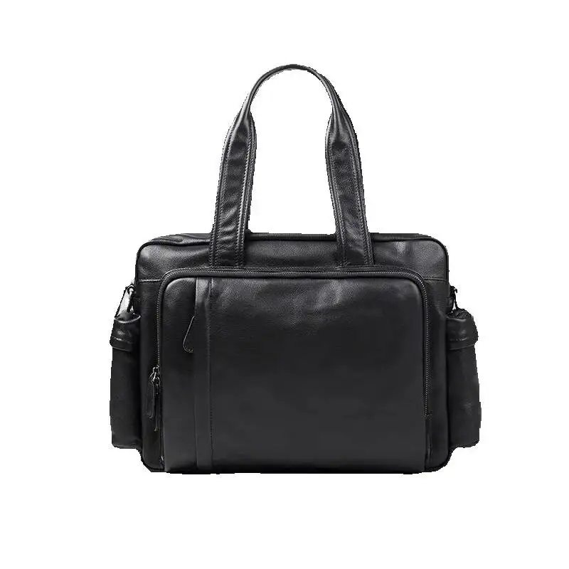 جديد جلد طبيعي رسول حقائب فاخرة الرجال عادية حمل حقيبة موضة حقيبة سفر الأعمال حقيبة يد ذات سعة كبيرة