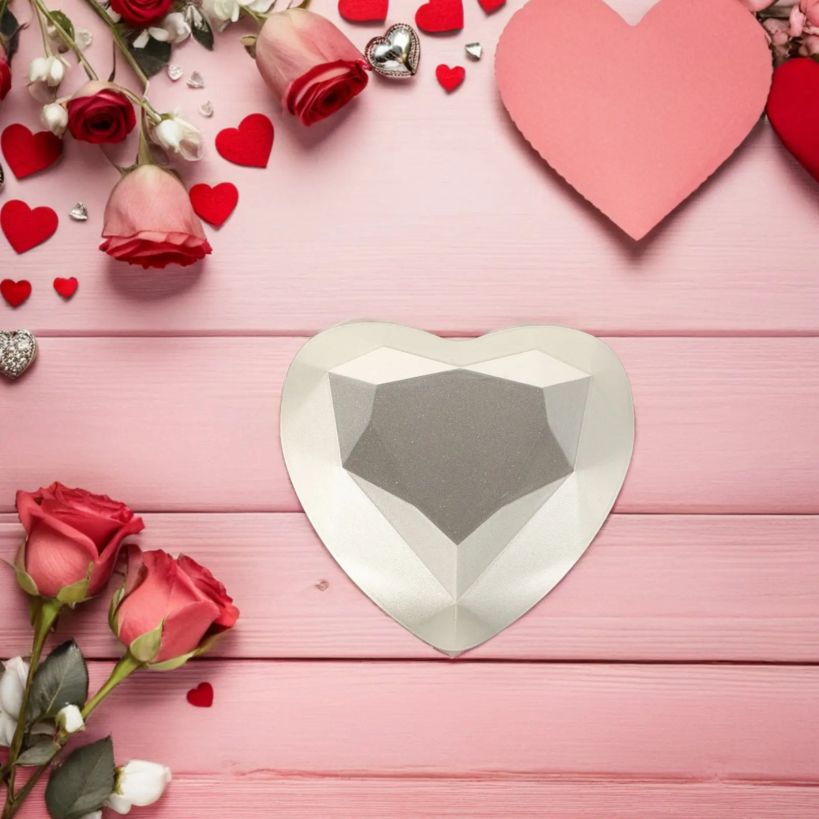 

Heart Shaped LED Jewelry Box with Light Illuminated Display Case for Rings Earrings Necklaces Storage Romantic Gift Idea