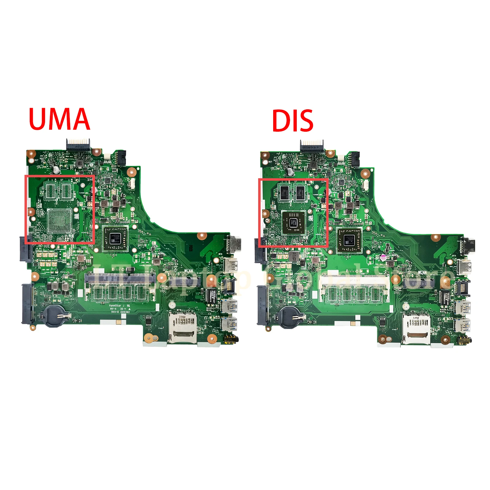 Placa base para ordenador portátil X450EP para ASUS X450EA X450E X450EP A450C X450CC X450C con E1-2100 CPU 0G/2G-RAM