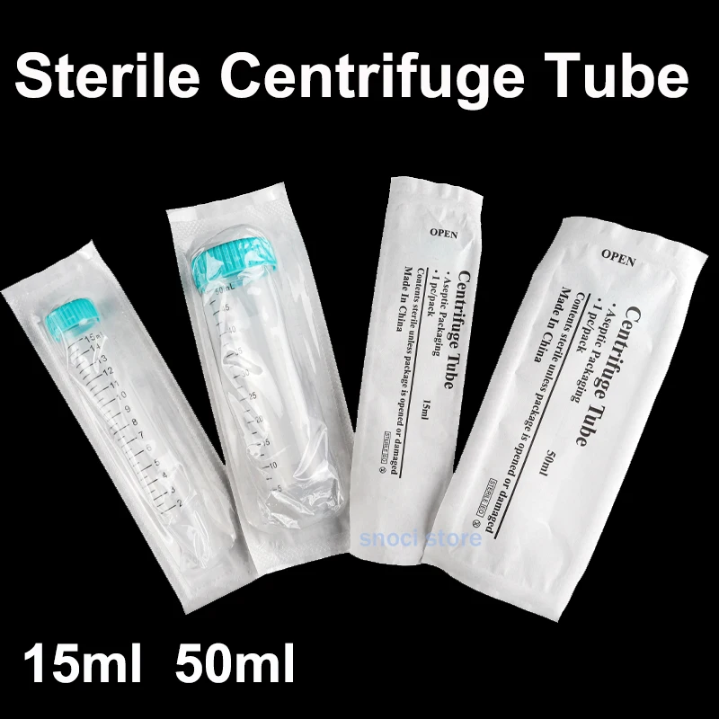 15ml 50ml Conical Centrifuge Tubes，Scientific Products Bio-Reaction Centrifuge Tube, Sterile，Non-Pyrogenic, DN/RNase Free