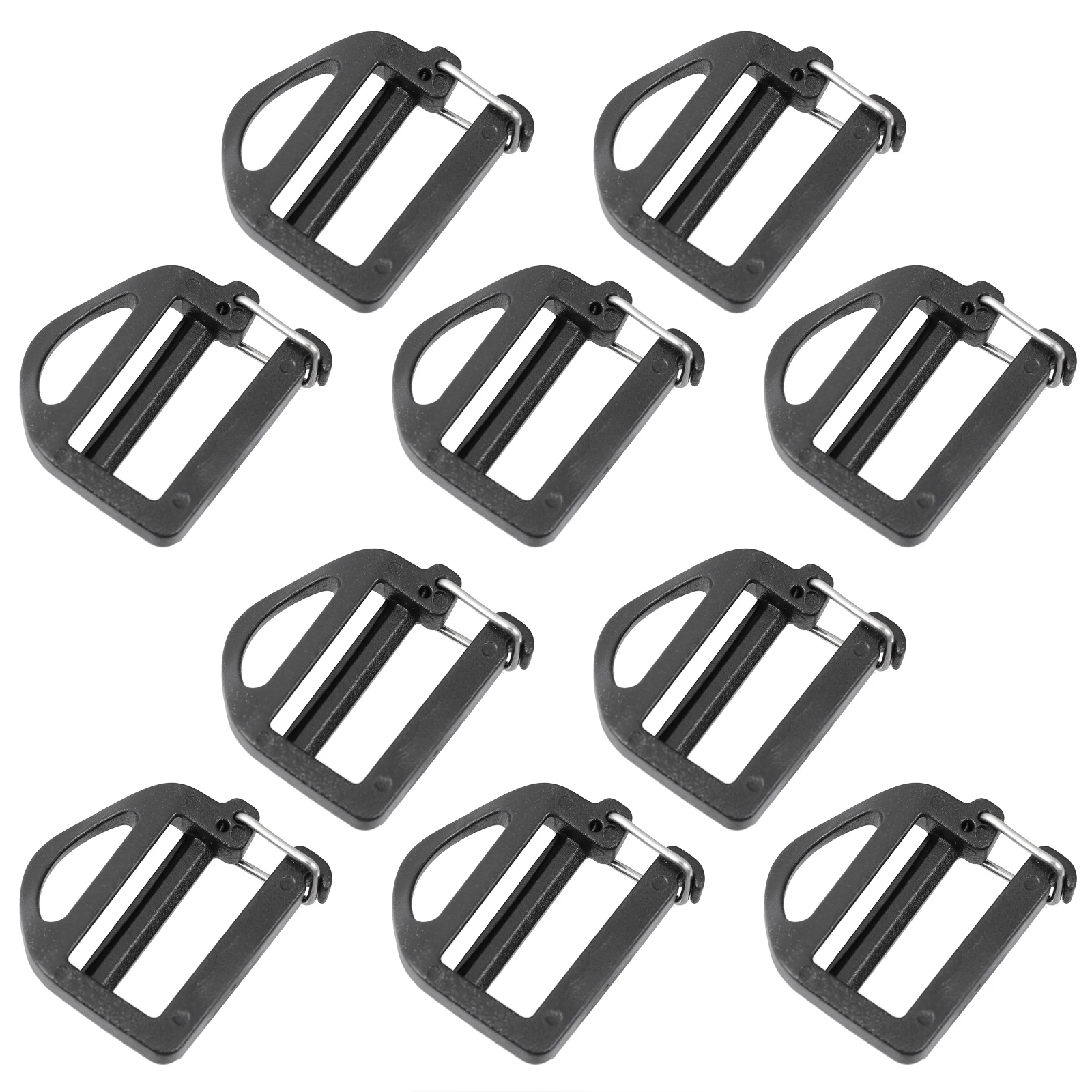 

20pcs Plastic Ladder Buckle Triangle Webbing Buckles Trapezoidal Locking Slide Durable Strap Bags Clothing Belts DIY Projects