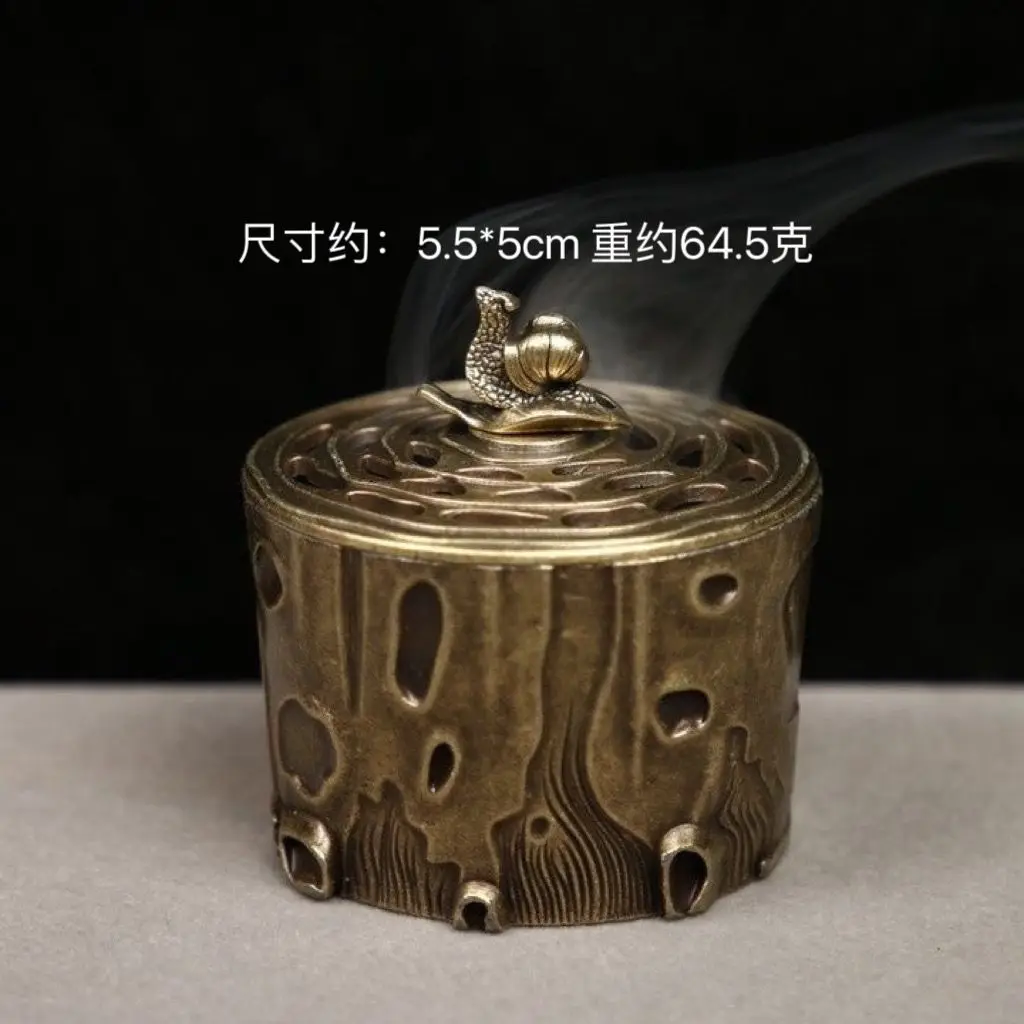 Stump snail Incense Burner Statue for Tea Home Decor Ornaments