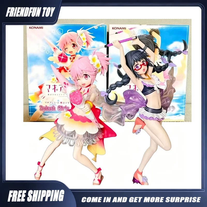 

In Stock Genuine KONAMI Splash Girls Magia Record Madoka & Homura PVC 19/24CM Anime Action Figure Collectible Toy Holiday Gift