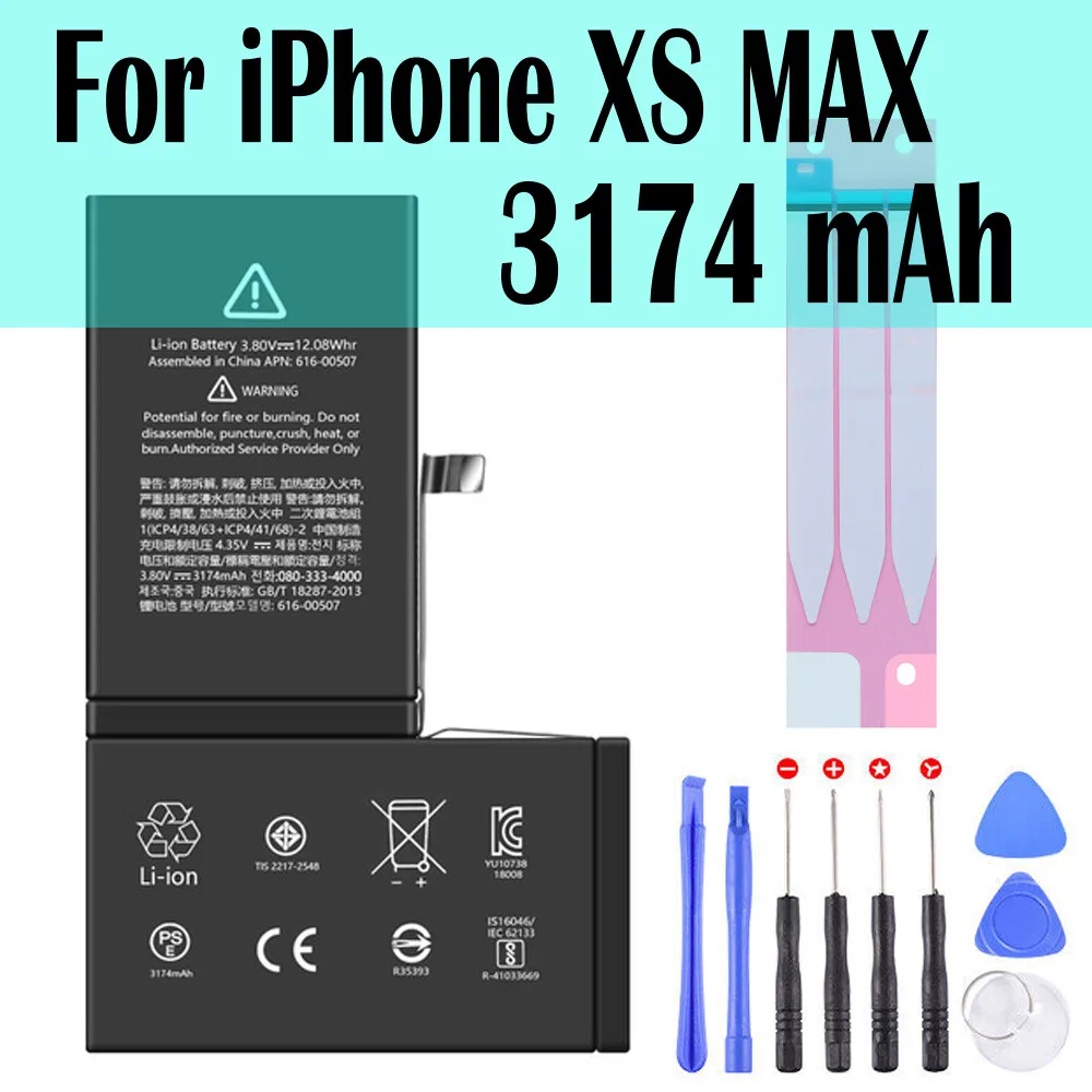 NEW Replacement For iPhone XS MAX Internal Battery-3174 MAH