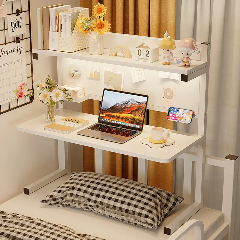 Computer desk dormitory bed table folding desk upper and lower bunk can store fixed e-sports table