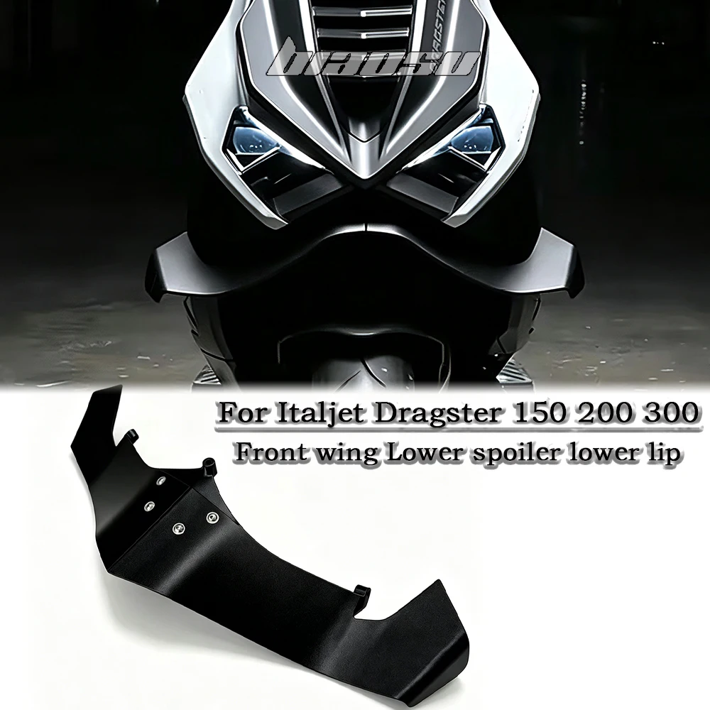 For Italjet Dragster 150 200 300 Front wing Lower spoiler lower lip GP WING FRONTAL SPOILERS Italjet Dragster accessories