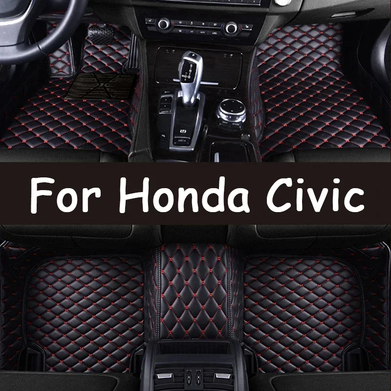 

Car Floor Mats For Honda Civic 8th Gen FA FD 2006~2011 2007 2008 2009 Rugs Panel Footpads Carpet Cover Pad Foot Pads Accessories