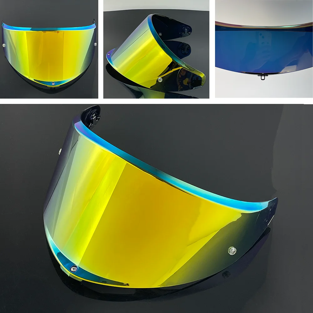 K6S Viseiras Capacete Helmet Face Shield Visor Windshield for AGV K6 High Toughness Strength Sunshield Electroplating Process image 3