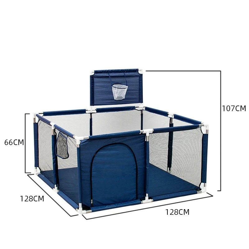 IMBABY Baby-Laufstall, 50 x 50 Zoll, Spielzaun für Babys und Kleinkinder, Baby-Laufstall für drinnen und draußen, Aktivitätszentrum, Spielzaun
