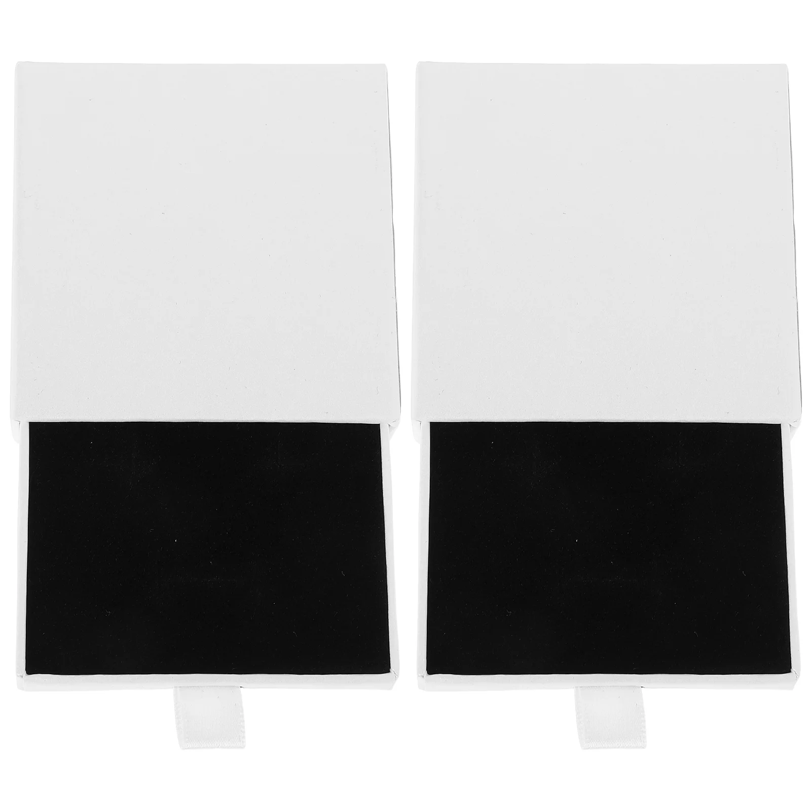 

2 Pcs Jewelry Gift Box Display Case for Bracelets Ring Package Supplies Cardboard Necklaces