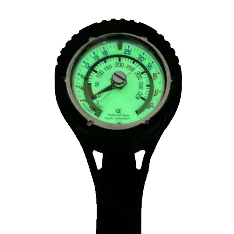 Scuba Diving Gauge BCD 1ST Pressure & Depth Gauge Diving Gauge 400Bar Checker Tester Diving Accessories