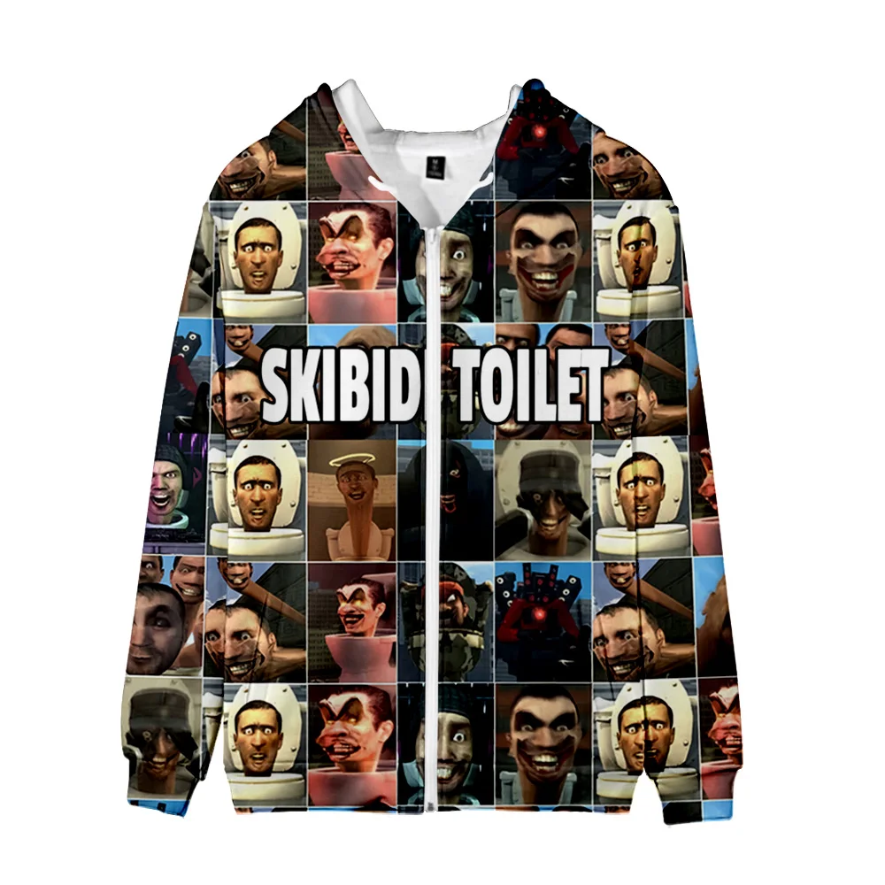 

Skibidi Toilet zip up hoodie Unisex Fashion Comfortable sudaderas para hombres women men new in hoodies & sweatshir Hot clothing