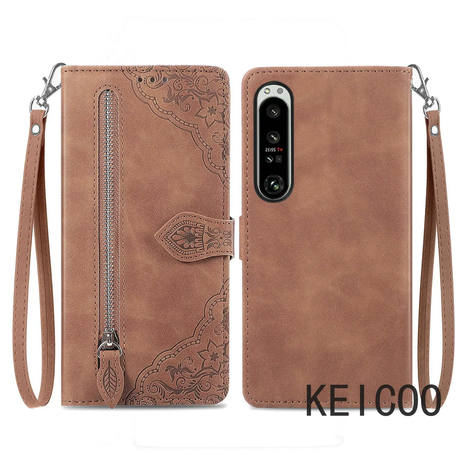 Anti-fall for Sony Xperia 1 5 10 IV V ACE 3 Screen Protection Leather Case Wallet Zipper Multi-Card Slot Multifunction Covers