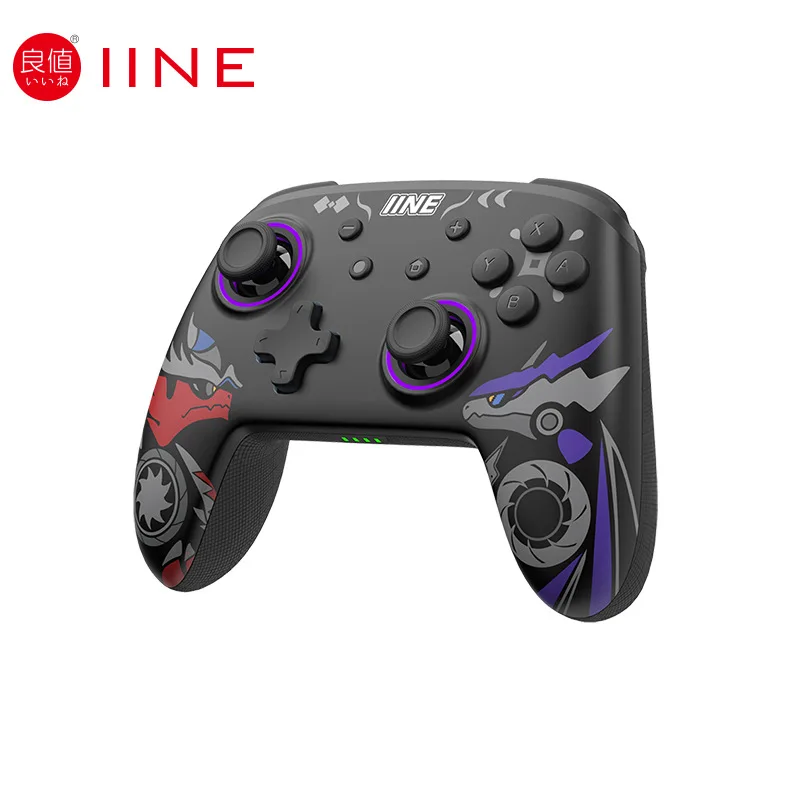 IINE Wireless Wake Up NFC Controller Compatible For Switch/Oled Purple Bluetooth handle protection case covers the handle sleeve