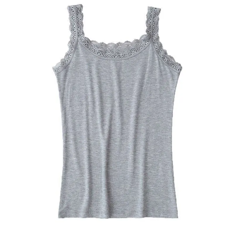 Frauen Ärmellose Tanks Top Bodycon Temperament Sexy Spitze Patchwork Streetwear Weste mit U-ausschnitt Einfarbig Design