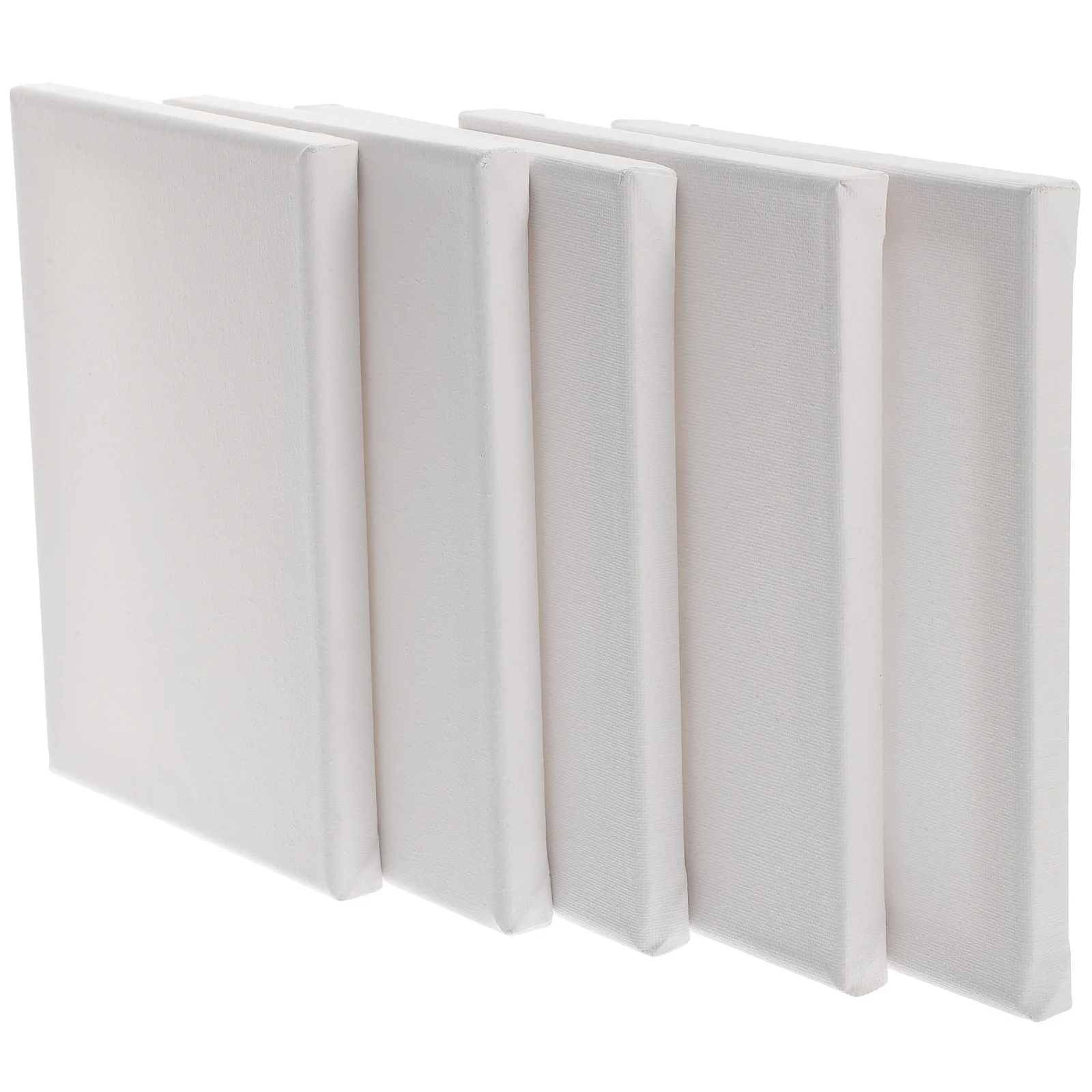 

5PCS Oil Painting Frame Stretched Canvas Small Board 6x8 White Cotton Linen Blank Art Canvas Set for DIY Lightweight Portable