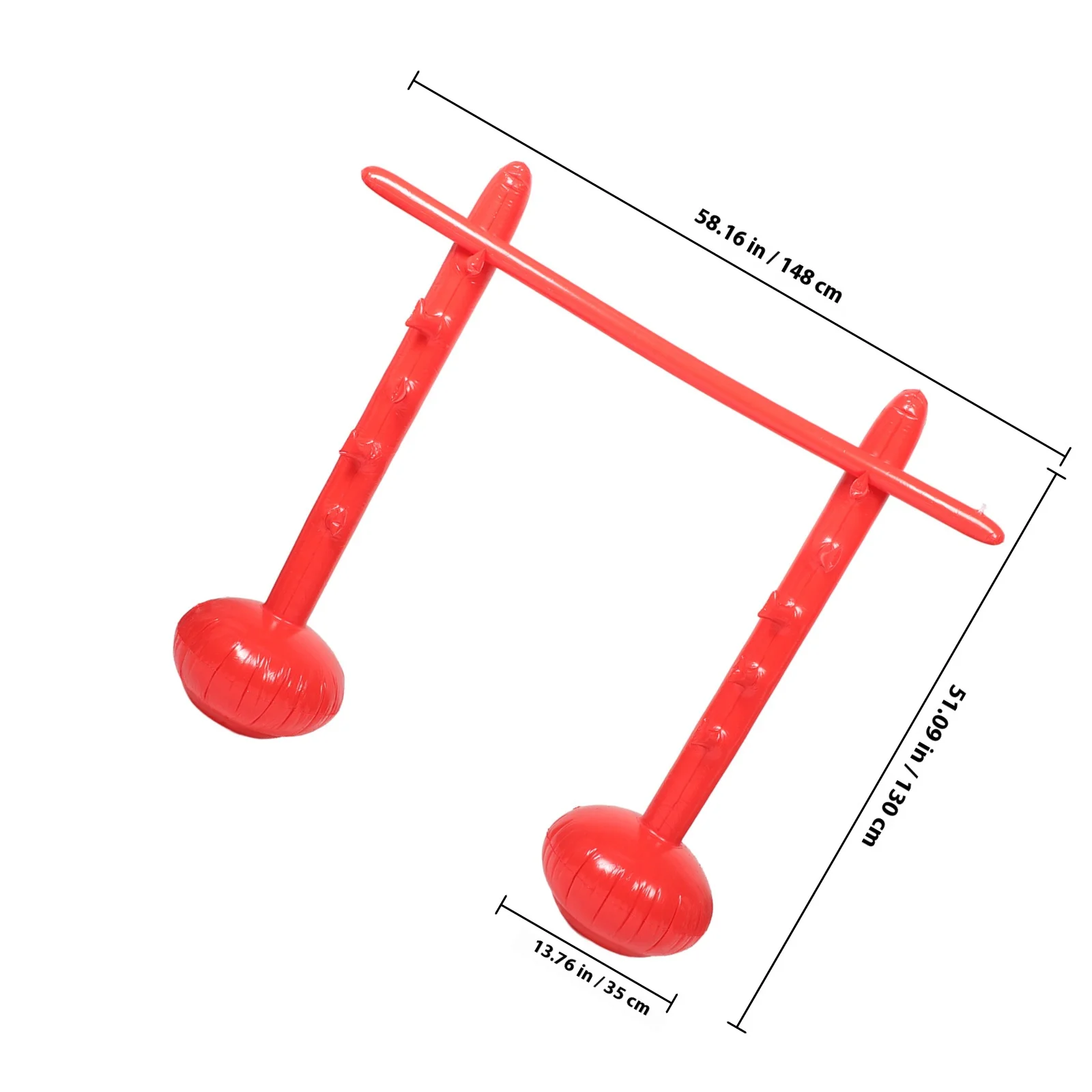Gioco interattivo con palo di salto gonfiabile Festa all'aperto Divertimento Coordinazione fisica Barra di salto lungo Abilità motorie all'aperto