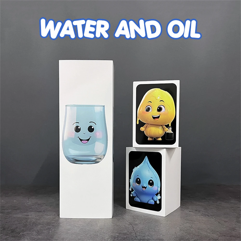 Water and Oil Magic Tricks Transposes Water and Oil Science Magic for Kids Show Stage Close Up Illusions Gimmicks Mentalism Prop