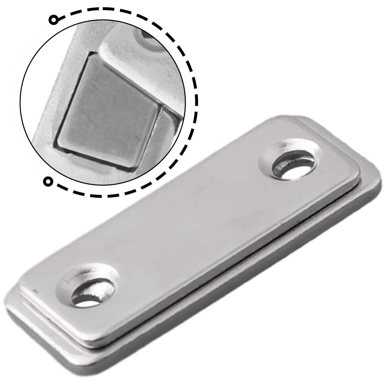 Pestillo de captura Pestillo autoadhesivo Badezimmer Ultradünn Hochwertige Materialien con Schrauben Home con tornillos Librería con cinta